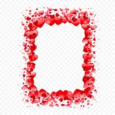 the letter d made up of hearts on a white background with space for your text