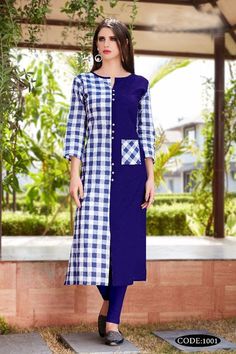 Simple Kurti Designs, Salwar Designs, Kurti Designs Latest, Long Kurti Designs, Indian Party Wear