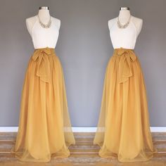 ANTIQUE GOLD chiffon skirt, any length and color Bridesmaid skirt, floor length, empire waist  chiffon skirt, SASH is additional charge by shopVmarie on Etsy https://www.etsy.com/listing/493443794/antique-gold-chiffon-skirt-any-length Bridesmaid Skirt, Sukienki Maksi, Bridesmaid Skirts, Coachella Dress, Fall Dress Outfit, Rock Chic, Long Maxi Skirts, Beautiful Skirts, Chiffon Skirt