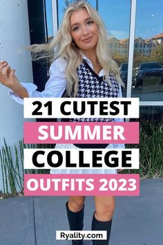 College Going Out Outfits Summer, College Aesthetic Outfit Summer, Clothes For College Girls Outfits, First Day Of Class Outfit College Summer, Casual Summer Outfits College, Summer Outfits College Girl, College Orientation Outfit Summer, College Tour Outfit Summer, Summer Outfit For College