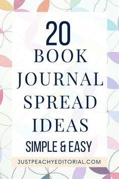 20 Book Journal Spread Ideas - Simple and Easy - blog post - Just Peachy Editorial Starting A Book Journal, Book Journal Setup, Journal Ideas In Ruled Book, Simple Reading Journal Ideas, Easy Book Journal Ideas, Book Journal Ideas Layout Simple, 2024 Reading Journal Ideas