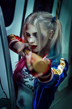 Harley Quinn Make-up, Quin Harley, Harley Quinn Kunst, Harley Quinn Jacket, Harley Quinn Makeup, Joker Y Harley Quinn, Harley Quinn Halloween, Margot Robbie Harley Quinn, Harley Quinn Drawing