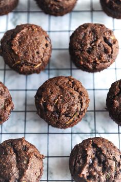 chocolate muffins cooling on a rack ready to be baked in the oven for consumption