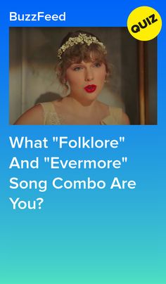 an advertisement with the words what folkloree and everyone's song combo are you?