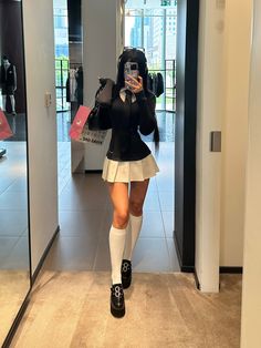 Skirt Leggings Outfit, Knee High Socks Outfit Aesthetic, Uggs Leg Warmers, Platform Mary Janes Outfit, Brown Bag Outfit, Mary Jane Flats Outfit, Leg Warmer Outfits, Outfits With Mary Janes, Outfits With Leg Warmers