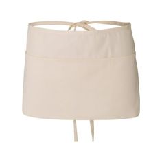 a women's white skirt with ties on the side