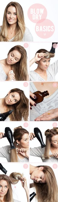 A Clean Canvas-how to blow dry basics Hairstyling Tips, Hair Craft, Haircare Tips, Blow Dry Hair, Frizzy Hair, Good Hair Day, Hair Envy, Hair And Makeup, Great Hair