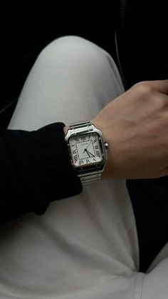 Old Money Aesthetics For Men, Mens Luxury Aesthetic, Money Men Aesthetic, Cartier Santos Medium, Movado Watches, Instagram Creator