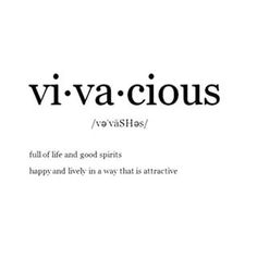 the words vi - vacious are written in black and white on a white background