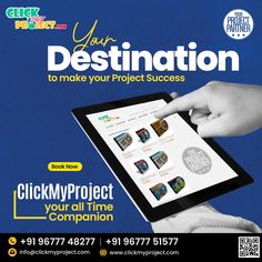 an advertisement for a project that is being used to promote the company's products