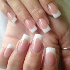 Faded French Nails, Faded French, White Tip Nails, Nail Tip Designs, Perfect Manicure, Nails Diy