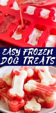 this easy frozen dog treats recipe is the perfect treat for dogs to make and eat