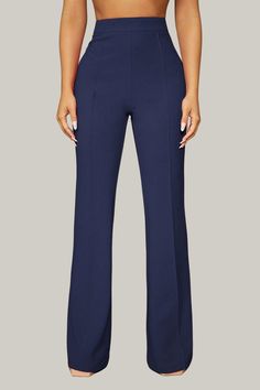 Introducing our exquisite Paityn High Waist Office Pants - a must-have addition to your professional wardrobe. These high waist pants feature a flattering flare leg and a regular fit for effortless elegance and sophistication. 95% Polyester, 5% Elastane Model is wearing size small Please allow 3-5 business days to process and ship. in cm : Size US Length Waist Size Hip Size Thigh Inseam XS 2 104.90 60.00 86.80 53.90 76.50 S 4 105.80 64.00 90.80 56.30 77.00 M 6 106.70 68.00 94.80 58.70 77.50 L 8/ Formal Straight Leg Non-stretch Dress Pants, Formal Stretch Wide-leg Bottoms, Stretch Wide-leg Formal Pants, Classic Flare Dress Pants For Workwear, Classic Flare Pants For Office, Classic Flare Workwear Bottoms, Classic Flare Pants For Workwear, Classic Flare Pants For The Office, Classic Office Flare Pants