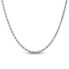 Always look polished when you wear this chic semi-solid glitter rope chain necklace. 14K white gold 2mm width 20 inches with lobster clasp Formal White Gold Rope Chain Necklace, Gold Credit Card, Diamond Fashion Jewelry, Look Polished, Lulu Frost, Jared The Galleria Of Jewelry, Rope Chain Necklace, Anniversary Jewelry, Popular Jewelry