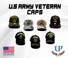 the us army veteran caps are all different colors