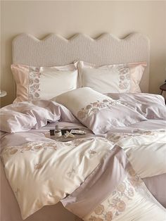 Luxury Embroidered Rose Egyptian Cotton Bedding Set | Yedwo Home