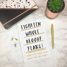 Funny 18th Birthday Card 'Eighteen Whole Years' By The New Witty Milestone Birthday Cards, Funny 30th Birthday Cards, Nails Tools, 21st Birthday Card, Twenty First Birthday, Funny Wedding Cards, 30th Birthday Funny, Birthday Card Sayings, 40th Birthday Funny