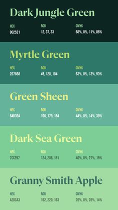 Colors:
0C2521
2D7868
64B39A
7CCE97
A2DCA3 Green Palette Aesthetic, Green Colour Pallet, Colour Palette Illustration, 7 Color Palette, Color Palette Canva, Green Pallet, Pallete Color, Green Pantone, Pantone Green