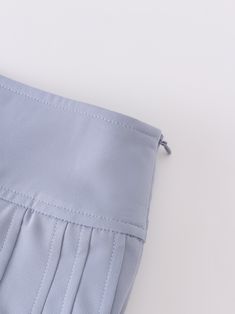 Expertly crafted with a stunning pleated design, the Yolk Pleated Skirt in Grey Blue offers 37 inches of sophisticated style. Elevate your wardrobe with this essential piece that effortlessly combines fashion and function. Elegant Flared Mini Skirt With Elastic Waistband, Gray Pleated Mini Skirt For Spring, Solid Chic Pleated Skirt, Chic Pleated Skirt With Folds, Elegant Pleated Skirt With Elastic Waistband, Elegant Accordion Pleated Mini Skirt, Chic Blue Skirt With Accordion Pleats, Elegant Blue Pleated Skirt With Accordion Pleats, Elegant Long Pleated Skirt With Elastic Waistband