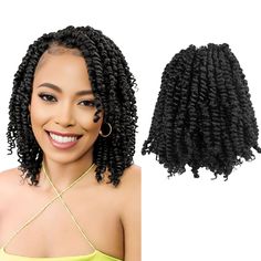 PRICES MAY VARY. ✅1.【Material】: Pre-twisted Passion Twist Crochet Hair is Made by High Quality Low Temperature Synthetic Fiber with a Super Soft & Fluffy Hair Texture, All Handmade and Unique Twist, They are Washable and Reusable ✅2.【Feature】: Natural & Stylish Looking, No Smell and Long-Lasting, No Itch.Super Soft and Lightweight, Itch-Free, Tangle-Free, Shedding-Free ✅3.【Easy Install】: Each Strands Individually Pre-looped, Easy to Install, Even Beginners Can Finish the Hairstyle Quickly, Save Soft Fluffy Hair, Short Crochet Braids Hairstyles, Short Crochet Braids, Passion Twist Crochet, Passion Twist Hair, Short Crochet, Crochet Styles, Crochet Needle, Crochet Twist