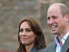 prince william and kate are smiling for the camera