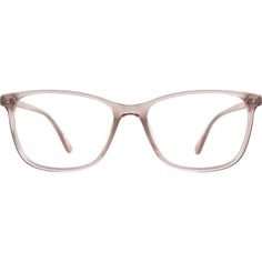 These petite rectangle glasses will add sophistication to any look. Made with hand-polished acetate the translucent eyeglasses has a glossy finish and is available in brown and blush. | Zenni Women's Rectangle Prescription Eyeglasses Pink Plastic Petite Rectangle, Stylish Glasses For Women, Rectangle Glasses, Rectangle Eyeglasses, Zenni Optical, Cute Frames, Round Face Shape, Elf Makeup, Oval Face