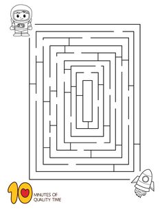 a maze with an astronaut on it