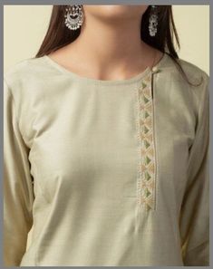 Neck Design For Kurtis, Collar Neck Design, Beautiful Neck, Long Kurta