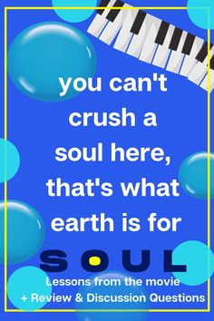 a poster with the words you can't crush a soul here, that's what earth is for