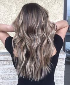 Brown With Ice Blonde Highlights, Brunette With Heavy Highlights, Brown Hair Icy Highlights, Icy Brown Balayage, Icy Brunette Hair, Icy Balayage Brunettes, Icy Highlights Brown Hair, Ice Brown Hair, Brunette Balayage Hair Ashy