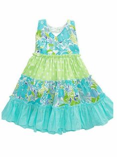 Blueberi Infant Toddler Girls Blue Green Tiered Dress Sun dress This darling blue and green floral print halter style sundress has multi-pattern tiered layers with clear sequin accents. Infant sizes come with matching diaper cover. Girl's infant and toddler sizes 2 piece set 100% Cotton Payment We accept PayPal as our payment method. Immediate payment is required. If you have any questions about payment, please feel free to contact our customer support team. Return Policy We have a no hassle ret Green Tiered Dress, Toddler Girl Dresses Summer, White Long Sleeve Bodysuit, Halter Sundress, Sun Dress Casual, Short Sleeve Floral Dress, Girls Sundress, Newborn Girl Outfits, Baby Sewing Patterns