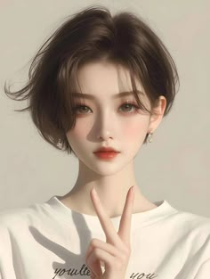 Pixie Anime, Black Pink Makeup, Hair Tips For Men, Anime Guy Long Hair, Barbies Pics, Asian Short Hair, Girly Drawings, Cute Anime Chibi, Girl Short Hair