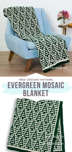 an easy crochet blanket pattern for the modern living room