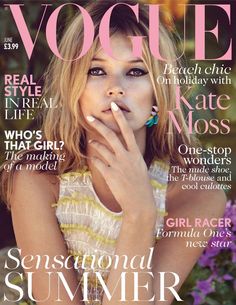 No other magazines combine beauty, style, glamour, design, fashion and contemporary culture in such an inspiring mix. VOGUE employs the most talented photographers, stylists, writers and editors to fill the pages each month with new trends, controversial images and challenging ideas Kate Moss Hair, Vogue Weddings, Fashion Guys, Vogue British, Sam Mcknight, Miranda Priestly, Mode Editorials, Lara Stone, Vogue Magazine Covers