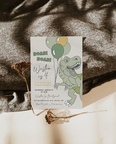 Get ready for a roaring good time with our adorable editable dinosaur birthday invitation template. This charming and customizable invitation design features vibrant and playful dinosaur illustration that will surely bring excitement to your child's special day. With this template, you have the freedom to personalize the text and make it truly one-of-a-kind. Our editable invitation template is the perfect way to set the tone for a dino-mite celebration! ►TRY OUT TEMPLATE BEFORE PURCHASE: Copy + Dinosaur Birthday Invitations, Dino Birthday Party, Dinosaur Illustration, Birthday Party Invite, Dino Birthday, Birthday Invitation Template, Dinosaur Party, Boy Birthday Party, Dinosaur Birthday