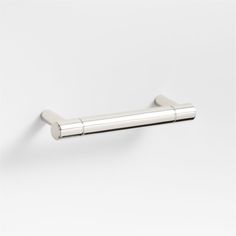 an image of a metal door handle on a white background