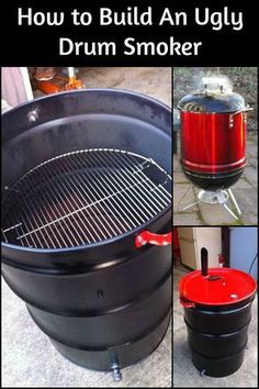 how to build an ugly drum smoker with pictures and instructions on the front cover