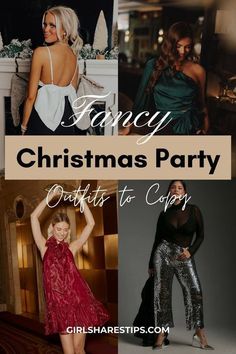 Company Christmas Party Outfit, Cute Christmas Party Outfits, Fancy Christmas Party, Christmas Outfit Ideas For Women, Holiday Party Outfit Work, Festive Christmas Outfit, Christmas Outfit Inspiration