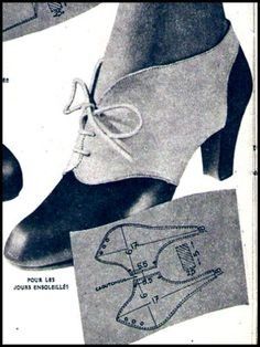 Spats Pattern Free, Spats Diy, Spats Pattern, Sewing Vintage, Shoe Pattern, Vintage Hats, Couture Vintage