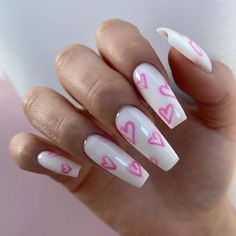 40 Hot Valentines Day Nails To Inspire Pink Nails Hearts Valentines Day, Nails For Valentines Day Acrylic, Valentines Day Nails Designs 2024, Valentines Manicure Ideas, San Valentine Nails, San Valentine Nails Ideas, Pink Nails Valentine's Day, Nail Ideas For Valentines Day, Nails With Hearts