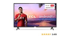 an advertisement for the tci android tv is shown in front of a white background