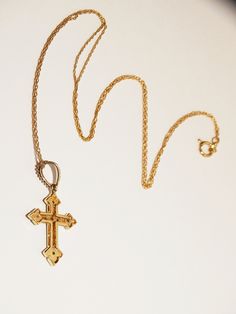 "The Cross-necklace length 17\"-inch, cross size 1\"-inch-tall x 0.60\" wide with 10 small sparkly \"genuine diamonds\", 2.2 grams weight in excellent condition." 14k Gold Cross Necklace With Adjustable Chain, 14k Gold Diamond Cut Cross Necklace, Classic Cross Jewelry With Adjustable Chain, Diamond Cut Cross Necklace As Gift, Yellow Gold Cross Necklace With Adjustable Chain, 14k Gold Cross Pendant Necklace For Anniversary, Gift Cross Necklace With Diamond Cut, 14k Gold Cross Necklace For Anniversary, Yellow Gold Crucifix Necklace With Adjustable Chain