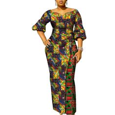 African Dresses for Women Patchwork Ankara Dress Lantern Sleeves Maxi Dress Women Party Dress Lady Women Party Dress, Ankara Dress, African Dresses, African Dresses For Women, Women Party, Maxi Dress With Sleeves, Party Dresses For Women, Lantern Sleeves, African Dress