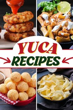 various images of yuca recipes with the title overlay