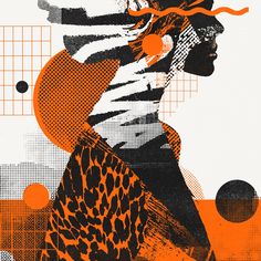 Figurative abstract screenprint with side profile silhouette of woman, using orange and black inks on white fine art paper. Types Of Dreams, Alpha Waves, Office Images, Screen Printing Process, Lucid Dreams, Lucid Dreaming, Take Control, Silk Screen Printing, Subconscious Mind