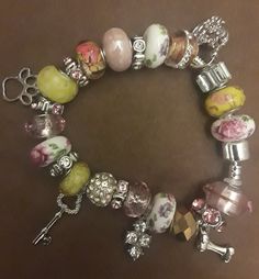 One of a kind Charm Bracelets by AmyBedazzled jewelry line. You can either buy them as is, or they can made to order by color (s) and by the type of charm (s) you want. They come in size small (7.5 inches), med (8 inches) and large (8.5 inches), and  X large (9 inches). Add some dazzle to your life! Attention Philly and South Jersey residents! To avoid shipping costs I can sell my jewelry face to face. Let me know the place and the time. Pandora Bracelet Charms Ideas, Pandora Bracelet Designs, South Jersey, Pandora Bracelet Charms, Dope Jewelry, Face To Face, Pandora Charm, Funky Jewelry, Jewelry Lookbook