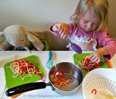 Spaghetti Shop Dramatic Play for Kids Pretend Play Ideas, Dramatic Play Activities, Play For Kids, Pizza Shop, Shop For Kids