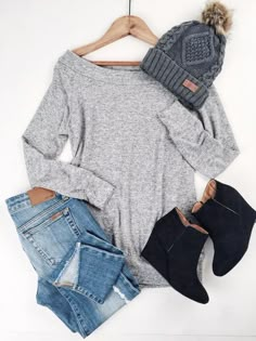 This is so cute! Booties Outfit, Stitch Fix Outfits, Teenage Fashion, Cute Outfits For School, Mode Casual, Cute Winter Outfits, Outfit Trends, Teenager Outfits, Fashion Black