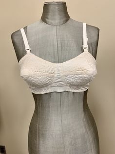 1950's women bullet- style bra was donated by Jennifer Banning. 2017-905-3. 1950s Women, Christian Dior, New Look, Two Piece Skirt Set, Vogue, Bra, Clothes