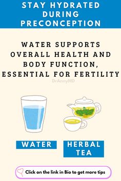 ### Pin Description

Stay hydrated for a healthy preconception! Drinking plenty of water is crucial for reproductive health, helps to flush out toxins, and keeps your body functioning optimally. Aim for at least 8 glasses a day to prepare your body for a healthy pregnancy. #PreconceptionHealth #StayHydrated #WaterIntake #FertilityTips #HealthyPregnancy #ReproductiveHealth #babyonboard Preconception Health, Flush Out Toxins, Water Intake, Prenatal, Stay Hydrated